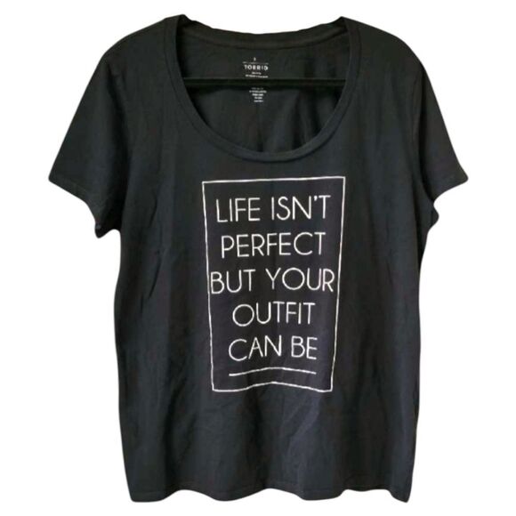  Torrid Women's Graphic Black Tee Plus Size 2X - Picture 2 of 10